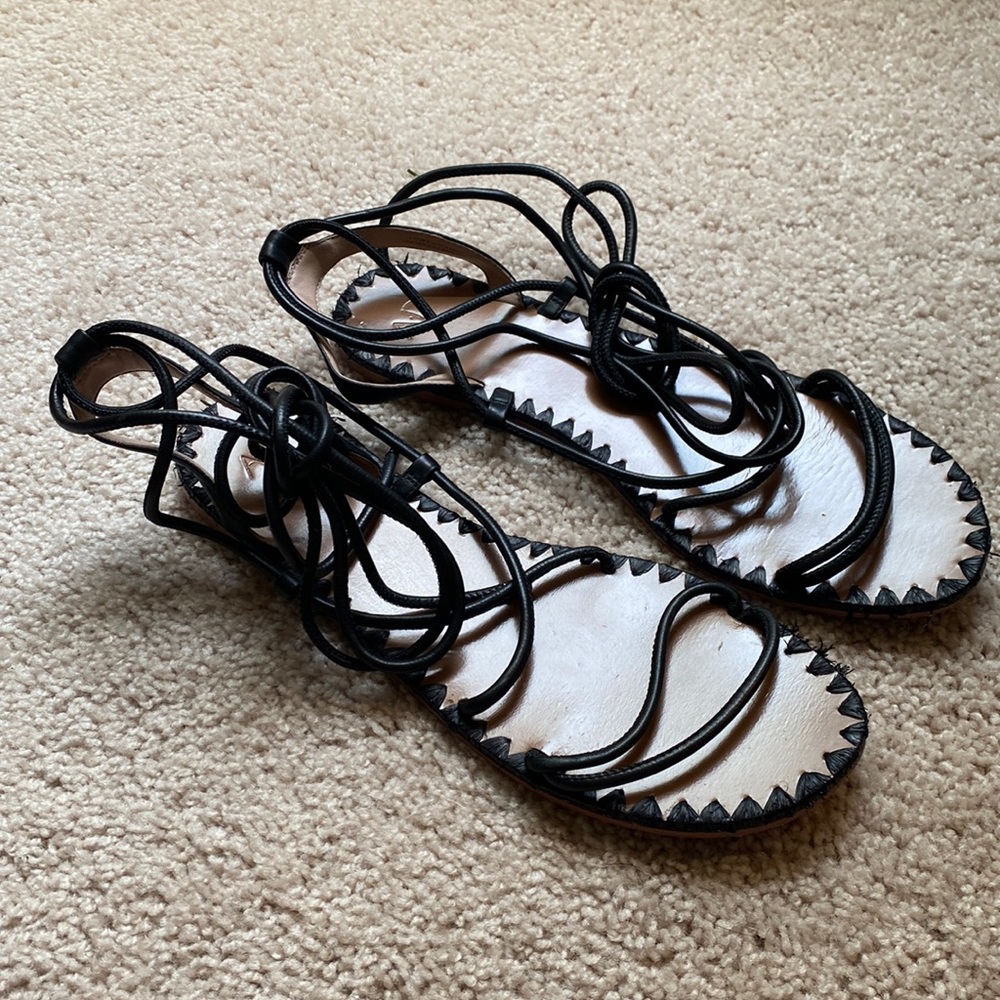 Women’s Gladiator Sandals Black, 9.5